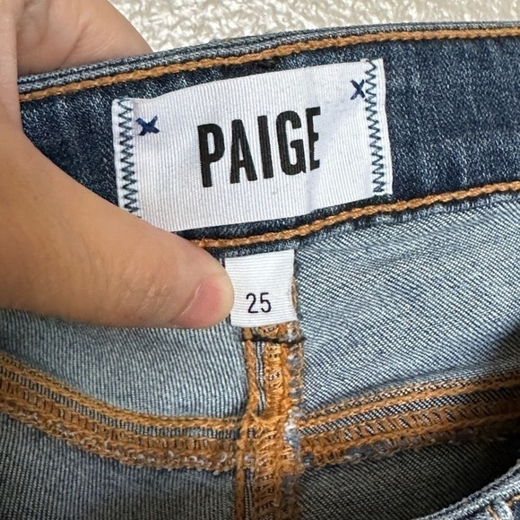 PAIGE: Distressed skinny jeans - Size 25 - Picture 7 of 7